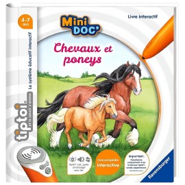 LIVRE TIPTOI MINI DOC' CHEVAUX ET PONEYS - LIVRE INTERACTIF RAVENSBURGER-9783380990208-Lilojouets-Questembert-Muzillac-Morbihan