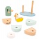 Canards empilables - 7 pieces en bois - janod-3700217340599-lilojouets-questembert-muzillac-morbihan