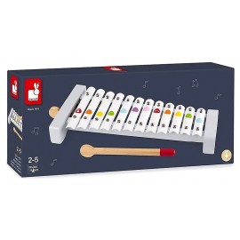 XYLOPHONE METAL ET BOIS - GAMME CONFETTI JANOD-3700217376048-Lilojouets-Questembert-Muzillac-Morbihan