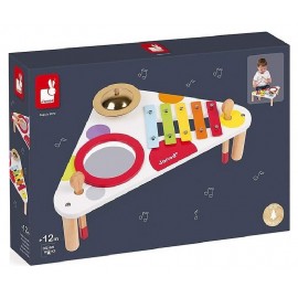 TABLE MUSICALE EN BOIS - GAMME CONFETTI JANOD-3700217376345-Lilojouets-Questembert-Muzillac-Morbihan