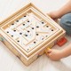 Labyrinthe en bois a billes 23x23x6cm - gamme applepop - janod-3700217333713-lilojouets-questembert-muzillac-morbihan