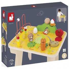 TABLE D'ACTIVITES EN BOIS - GAMME LA FERME JANOD-3700217333218-Lilojouets-Questembert-Muzillac-Morbihan