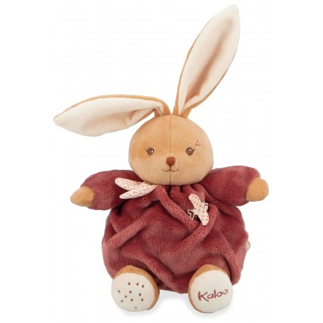 PELUCHE PATAPOUF LAPIN BORDEAUX 17CM - AVEC BOITE KALOO INTEMPOREL-3666502140094-Lilojouets-Questembert-Muzillac-Morbihan