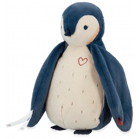 PELUCHE MANCHOT BLEU 24CM SONORE ENREGISTREUR VOCAL - ET BOITE KALOO COMPLICES-3666502120010-Lilojouets-Questembert-Muzillac-Mor