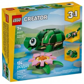 31377 TORTUE ET LA FLEUR DE NÉNUPHAR 124 PIECES - LEGO CREATOR 3EN1-5702018033203-Lilojouets-Questembert-Muzillac-Morbihan