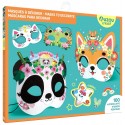 POCHETTE MASQUES A DECORER KAWAII ET 100 STICKERS - AUZOU CREATIF