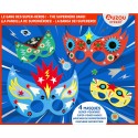POCHETTE 4 MASQUES GANG SUPER-HEROS A DECORER - AUZOU CREATIF