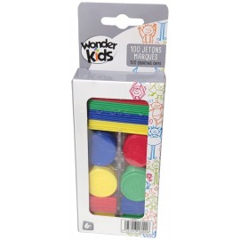 BOITE DE 100 JETONS MARQUÉS-3437013160006-Lilojouets-Questembert-Muzillac-Morbihan