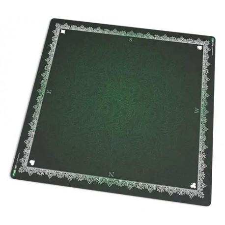 TAPIS DE JEU DE CARTES 60X60CM VERT ANTIDERAPANT-3760343720368-Lilojouets-Questembert-Muzillac-Morbihan