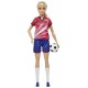 Poupee barbie 29cm footballeuse avec ballon - mattel-0194735015238-lilojouets-questembert-muzillac-morbihan