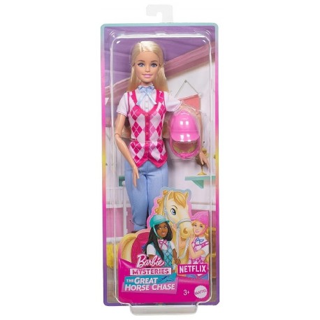 POUPEE BARBIE CAVALIERE 29CM - MYSTERIES LA GRANDE COURSE-0194735230969-Lilojouets-Questembert-Muzillac-Morbihan