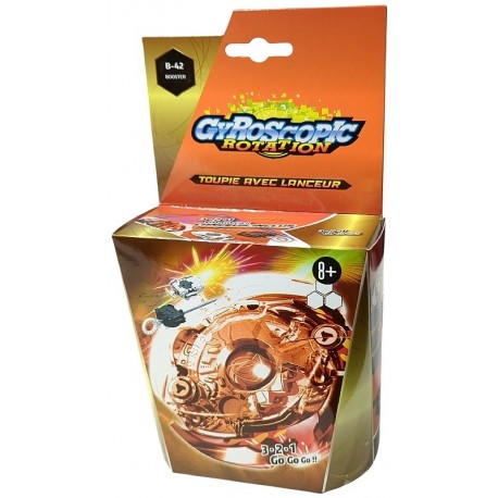 TOUPIE GYROSCOPIC ROTATION AVEC LANCEUR - ASST STYLE BLEYBLADE-3437012213949-Lilojouets-Questembert-Muzillac-Morbihan