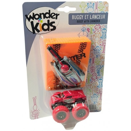 VEHICULE BUGGY 6CM EN METAL AVEC LANCEUR ET TREMPLIN - ASST-3437012600435-Lilojouets-Questembert-Muzillac-Morbihan