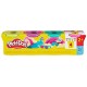 Pack 4 pots pate a modeler couleurs vives - playdoh-5010996293398-lilojouets-questembert-muzillac-morbihan