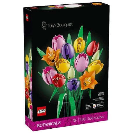 11501 LE BOUQUET DE TULIPES - 576 PIECES - LEGO BOTANICALS-5702018061770-Lilojouets-Questembert-Muzillac-Morbihan