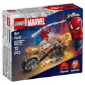 76335 SPIDERMAN CONTRE GHOST RIDER ET SA MOTO - 72 PIECES - LEGO MARVEL