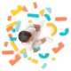 Blocs de construction en mousse - 28 pieces colorees - ludi-3550833300916-lilojouets-questembert-muzillac-morbihan