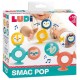 Pack smac pop 7 pieces balles sonores et ventouses silicone - ludi-3550833301388-lilojouets-questembert-muzillac-morbihan