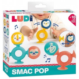 PACK SMAC POP 7 PIECES BALLES SONORES ET VENTOUSES SILICONE - LUDI-3550833301388-Lilojouets-Questembert-Muzillac-Morbihan