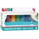 Pack 5 crayons de bain avec support crocodile - ludi-3550833400807-lilojouets-questembert-muzillac-morbihan