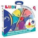 PECHE A LA LIGNE MAGNÉTIQUE 5 POISSONS EN SILICONE - LUDI