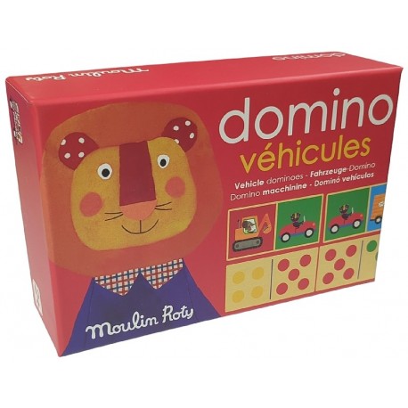 JEU DOMINOS EN BOIS LES VEHICULES - 28 PIECES - LES POPIPOP - MOULIN ROTY-3575676613146-Lilojouets-Questembert-Muzillac-Morbihan