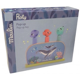 POP-UP LES AVENTURES DE PAULIE - 4 PIECES EN BOIS - MOULIN ROTY