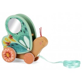 PAPILLON BOIS A TIRER - TROIS PETITS LAPINS MOULIN ROTY-3575676781135-Lilojouets-Questembert-Muzillac-Morbihan