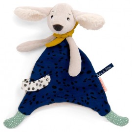 DOUDOU CHIEN PILOU BLEU - PUCE ET PILOU - MOULIN ROTY-3575676840061-Lilojouets-Questembert-Muzillac-Morbihan