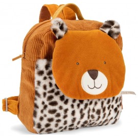 SAC A DOS LEOPARD TAIGO 30X30X10CM - LA FORET MAWA - MOULIN ROTY-3575676880715-Lilojouets-Questembert-Muzillac-Morbihan
