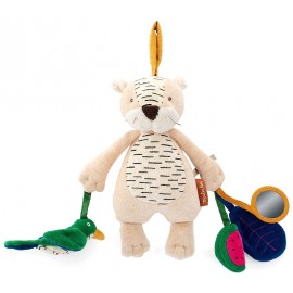 TIGRE BABOO D'ACTIVITES A SUSPENDRE 28CM - LA FORET MAWA - MOULIN ROTY-3575676880777-Lilojouets-Questembert-Muzillac-Morbihan