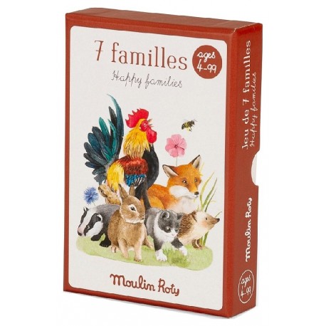 JEU DE CARTES 7 FAMILLES - ANIMAUX - LE JARDIN MOULIN ROTY-3575677124344-Lilojouets-Questembert-Muzillac-Morbihan