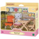 PACK PIQUE-NIQUE AVEC FIGURINE FILLE ELEPHANT ET ACCESSOIRES SYLVANIAN FAMILIES