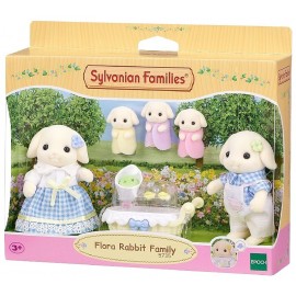 FAMILLE LAPIN BÉLIER - 5 FIGURINES ET ACCESSOIRES SYLVANIAN FAMILIES-5054131057353-Lilojouets-Questembert-Muzillac-Morbihan