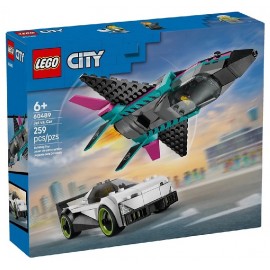 60489 LE JET CONTRE LA VOITURE - 259 PIECES - LEGO CITY-5702018056820-Lilojouets-Questembert-Muzillac-Morbihan