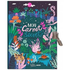 MON CARNET SECRET JUNGLE 22X16CM AVEC CADENAS - AUZOU-9791039522083-Lilojouets-Questembert-Muzillac-Morbihan