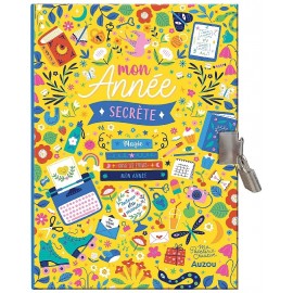 CARNET SECRET 22X16CM AVEC CADENAS - MON ANNÉE SECRÈTE - AUZOU-9791039531948-Lilojouets-Questembert-Muzillac-Morbihan