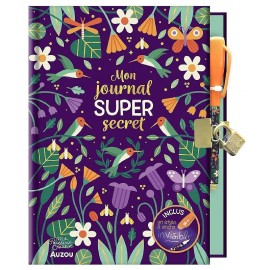 MON JOURNAL SUPER SECRET AVEC STYLO ENCRE INVISIBLE ET CADENAS - AUZOU-9791039536264-Lilojouets-Questembert-Muzillac-Morbihan