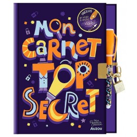 CARNET TROP SECRET 22X16CM AVEC CADENAS ET STYLO ENCRE INVISIBLE - AUZOU-9791039541619-Lilojouets-Questembert-Muzillac-Morbihan