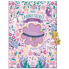 CARNET SECRET 22X16CM AVEC BIJOU PORTE-BONHEUR ET CADENAS-9791039547642-Lilojouets-Questembert-Muzillac-Morbihan