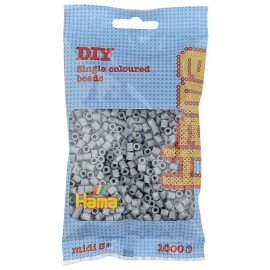 SACHET 1000 PERLES GRISES A REPASSER - HAMA MIDI-0028178207175-Lilojouets-Questembert-Muzillac-Morbihan