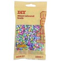 SACHET 1000 PERLES PASTEL MIX A REPASSER - HAMA MIDI