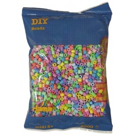 SACHET 3000 PERLES PASTEL A REPASSER - HAMA MIDI-0028178201500-Lilojouets-Questembert-Muzillac-Morbihan