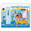 CARNET JOLIES PEINTURES MAGIQUES A L'EAU PIRATES - 1.2.3 SOLEIL