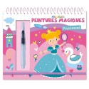 CARNET JOLIES PEINTURES MAGIQUES A L'EAU PRINCESSES - 1.2.3 SOLEIL