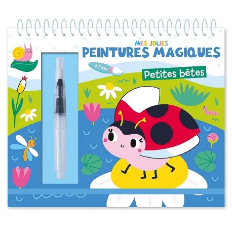 CARNET JOLIES PEINTURES MAGIQUES A L'EAU PETITES BÊTES - 1.2.3 SOLEIL-9782384532742-Lilojouets-Questembert-Muzillac-Morbihan