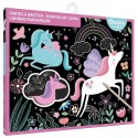 POCHETTE 10 CARTES A GRATTER LICORNES AVEC STYLET - AUZOU CREATIF