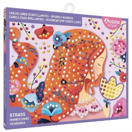 POCHETTE 4 TABLEAUX CHEVELURES SCINTILLANTES - AUZOU CREATIF-9791039572583-Lilojouets-Questembert-Muzillac-Morbihan