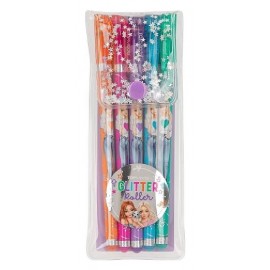 POCHETTE 5 STYLOS GLITTER ROLLER PAILLETTES TOPMODEL-4010070665630-Lilojouets-Questembert-Muzillac-Morbihan