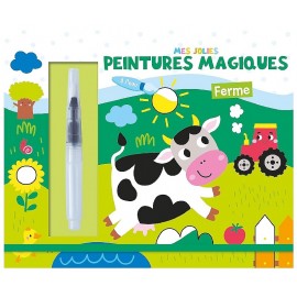 CARNET JOLIES PEINTURES MAGIQUES A L'EAU LA FERME - 1.2.3 SOLEIL-9782384530182-Lilojouets-Questembert-Muzillac-Morbihan